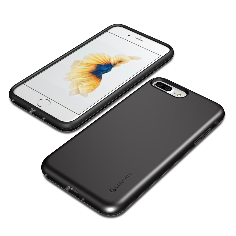 Luvvitt Super Armor Dual Layer Case for iPhone 7 Plus and 8 Plus - Black
