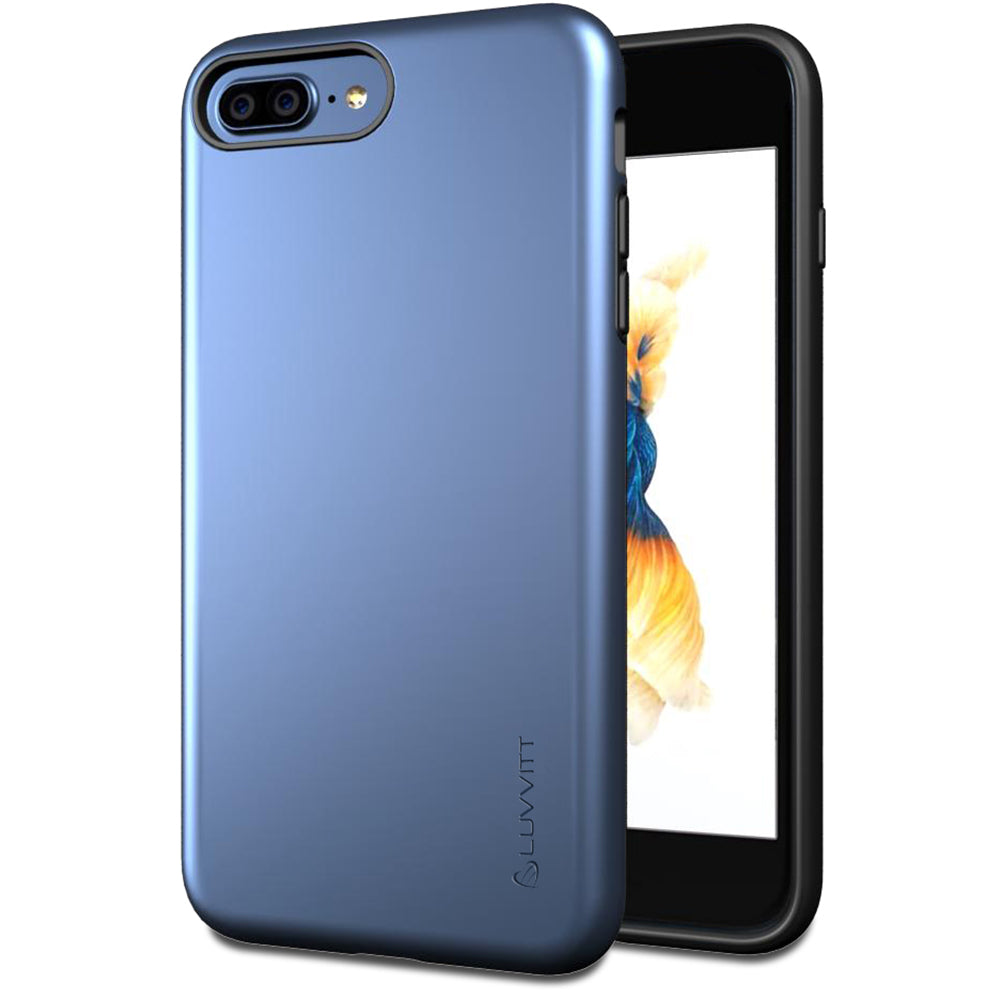 Luvvitt Super Armor Dual Layer Case for iPhone 7 Plus and 8 Plus - Space Blue