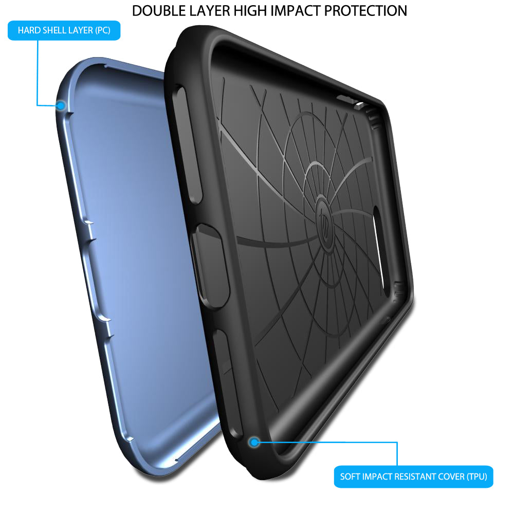 Luvvitt Super Armor Dual Layer Case for iPhone 7 Plus and 8 Plus - Space Blue