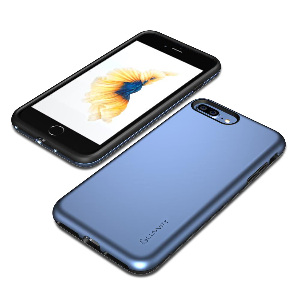 Luvvitt Super Armor Dual Layer Case for iPhone 7 Plus and 8 Plus - Space Blue