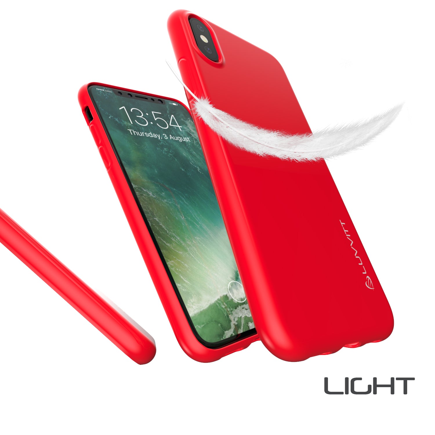 Luvvitt Clarity Case for iPhone XS / X Slim Flexible TPU Rubber - 4 Pack Bundle