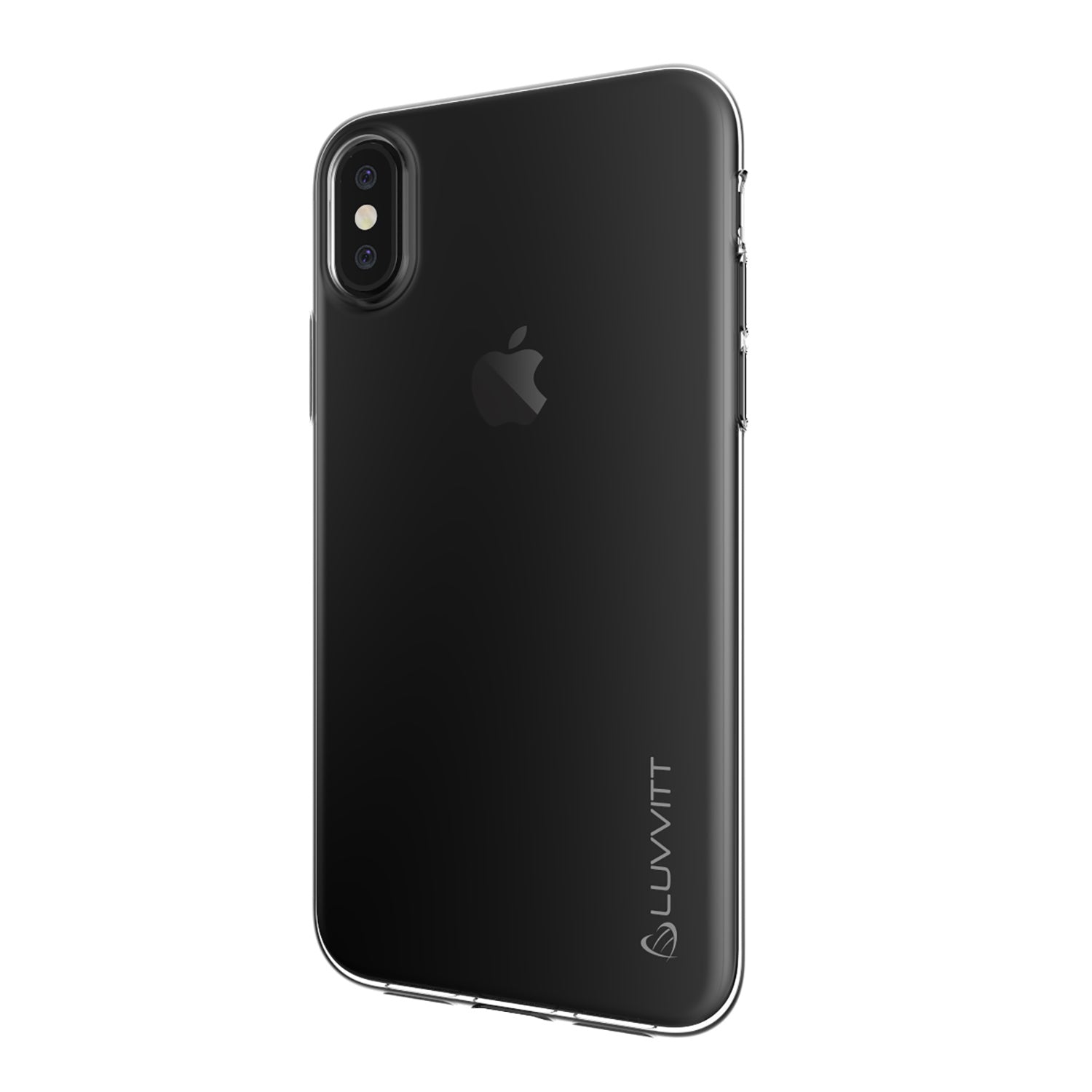 Luvvitt Clarity Case for iPhone XS / X Slim Flexible Rubber Light Cover - Clear