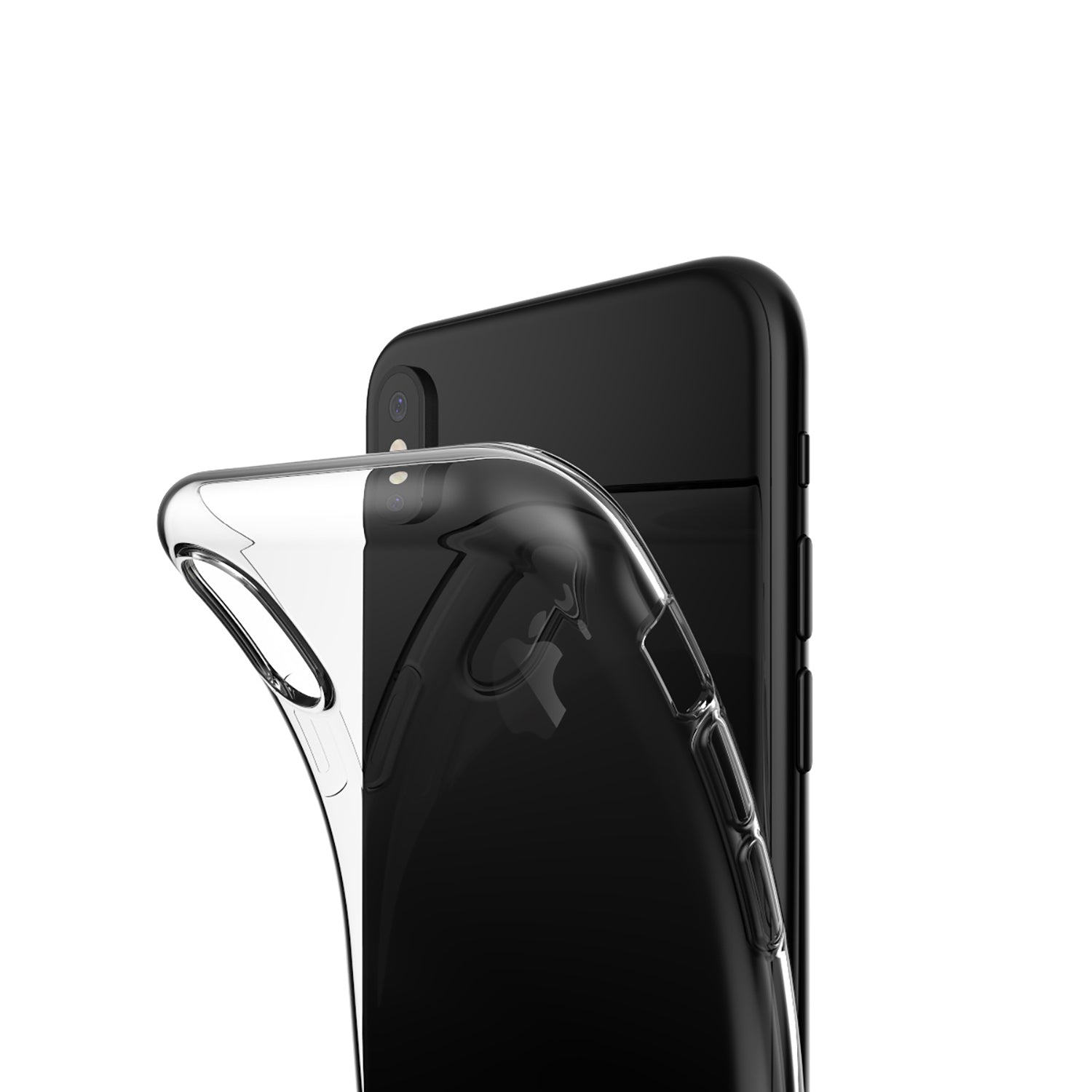 Luvvitt Clarity Case for iPhone XS / X Slim Flexible TPU Rubber - 4 Pack Bundle