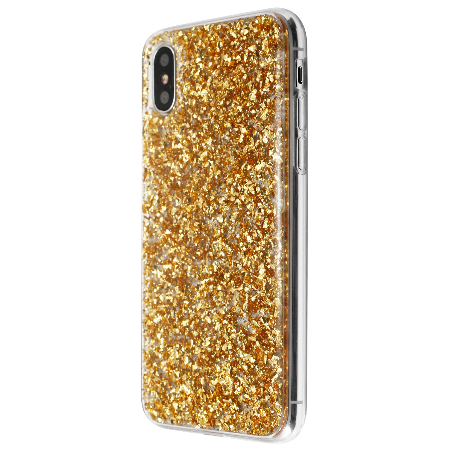 Luvvitt Brilliance Case for iPhone XS / X with Glitter - Gold