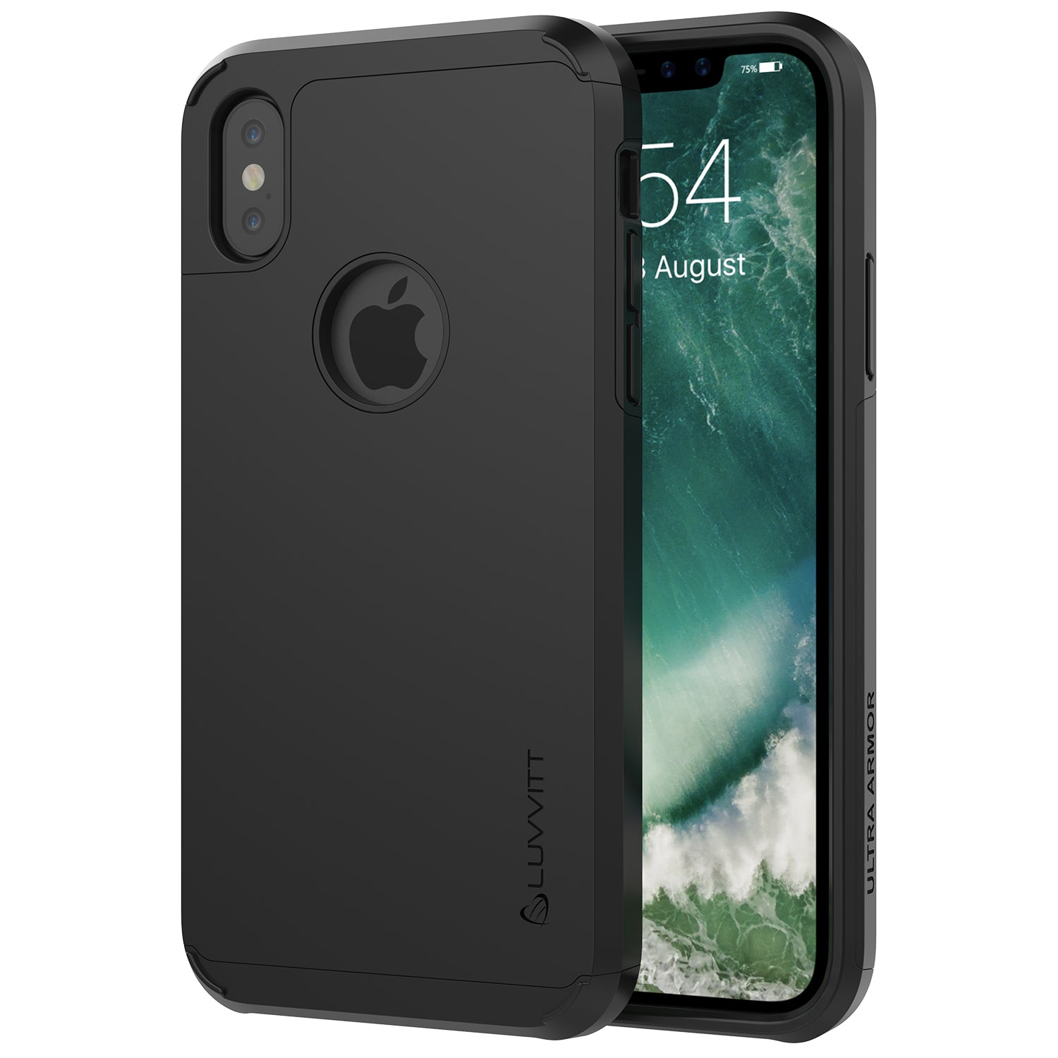 Luvvitt Ultra Armor Dual Layer Case for iPhone X / XS - Black
