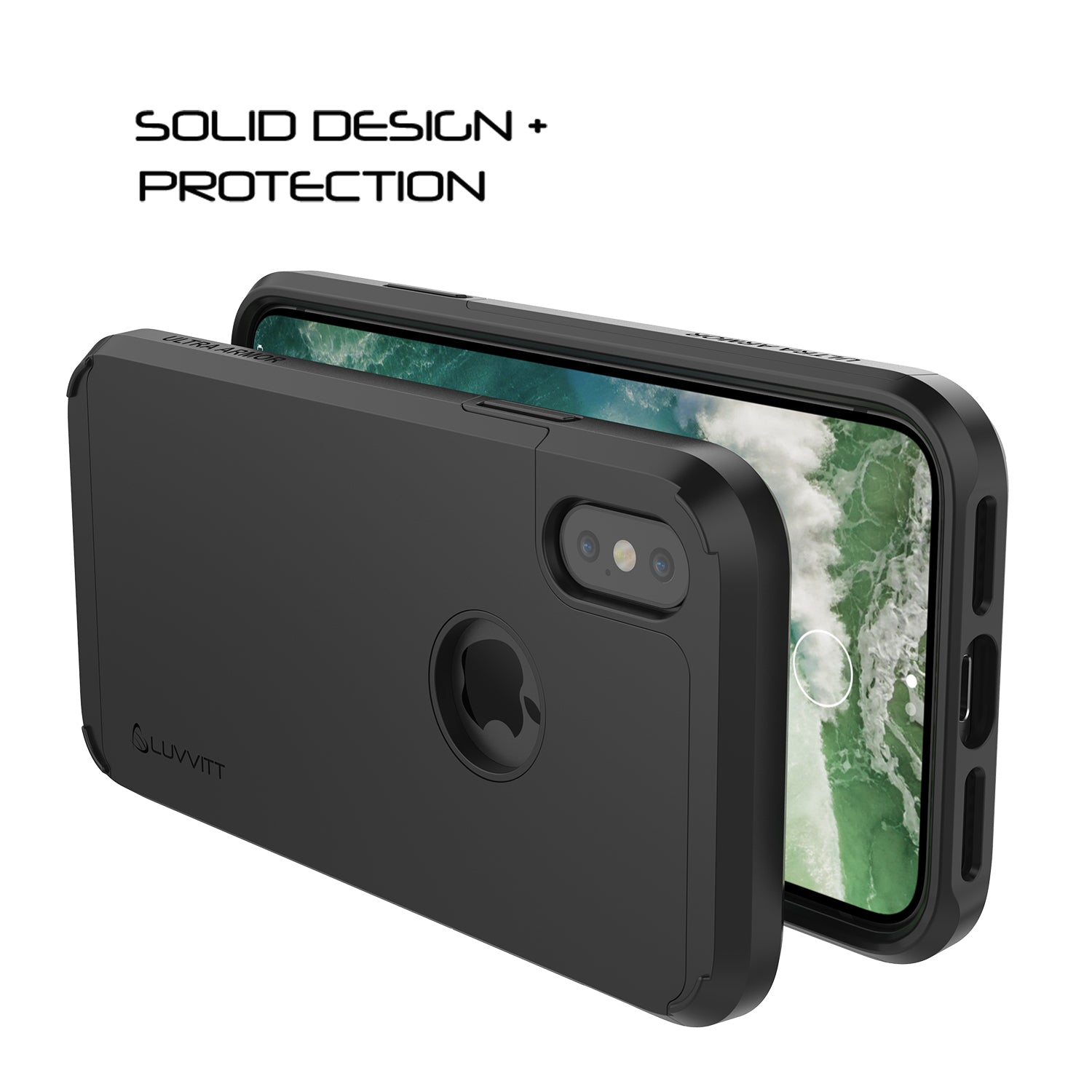 Luvvitt Ultra Armor Dual Layer Case for iPhone X / XS - Black