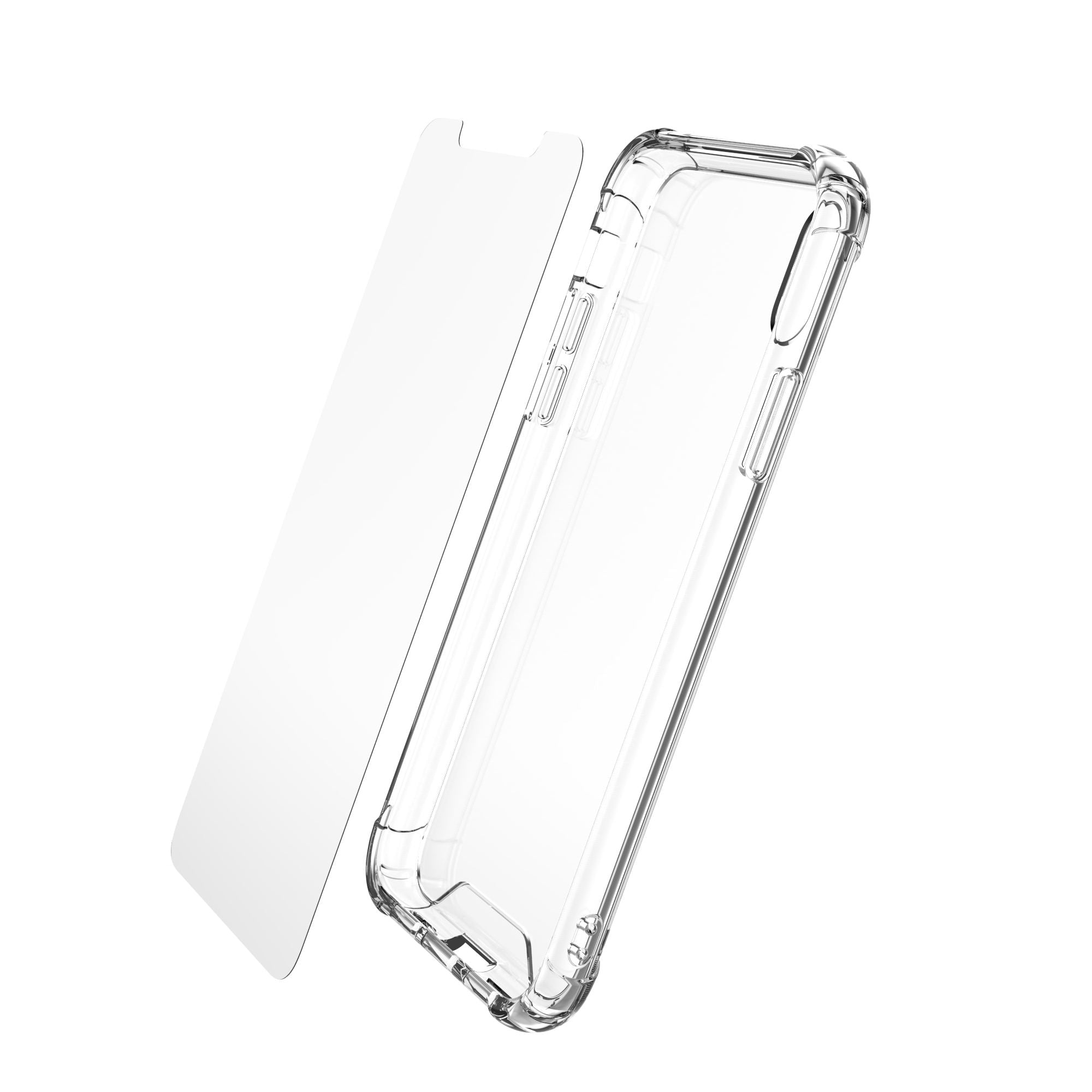 Luvvitt Clear View Case and Tempered Glass Set for iPhone XS Max 6.5 inch 2018