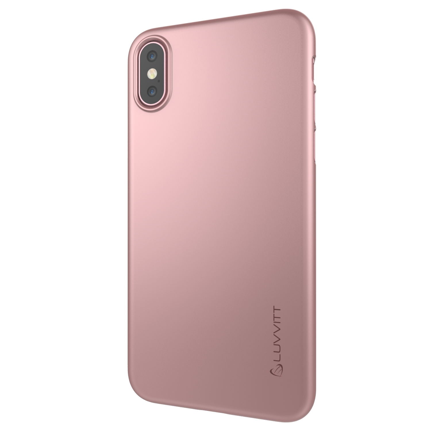 Luvvitt Svelte Slim Fit Hard Shell Case for iPhone XS / X - Rose Gold