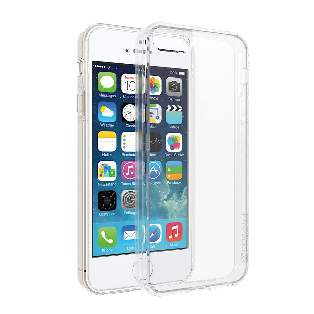 LUVVITT CLEARVIEW Case for iPhone SE | Hybrid Back Cover - Crystal Clear