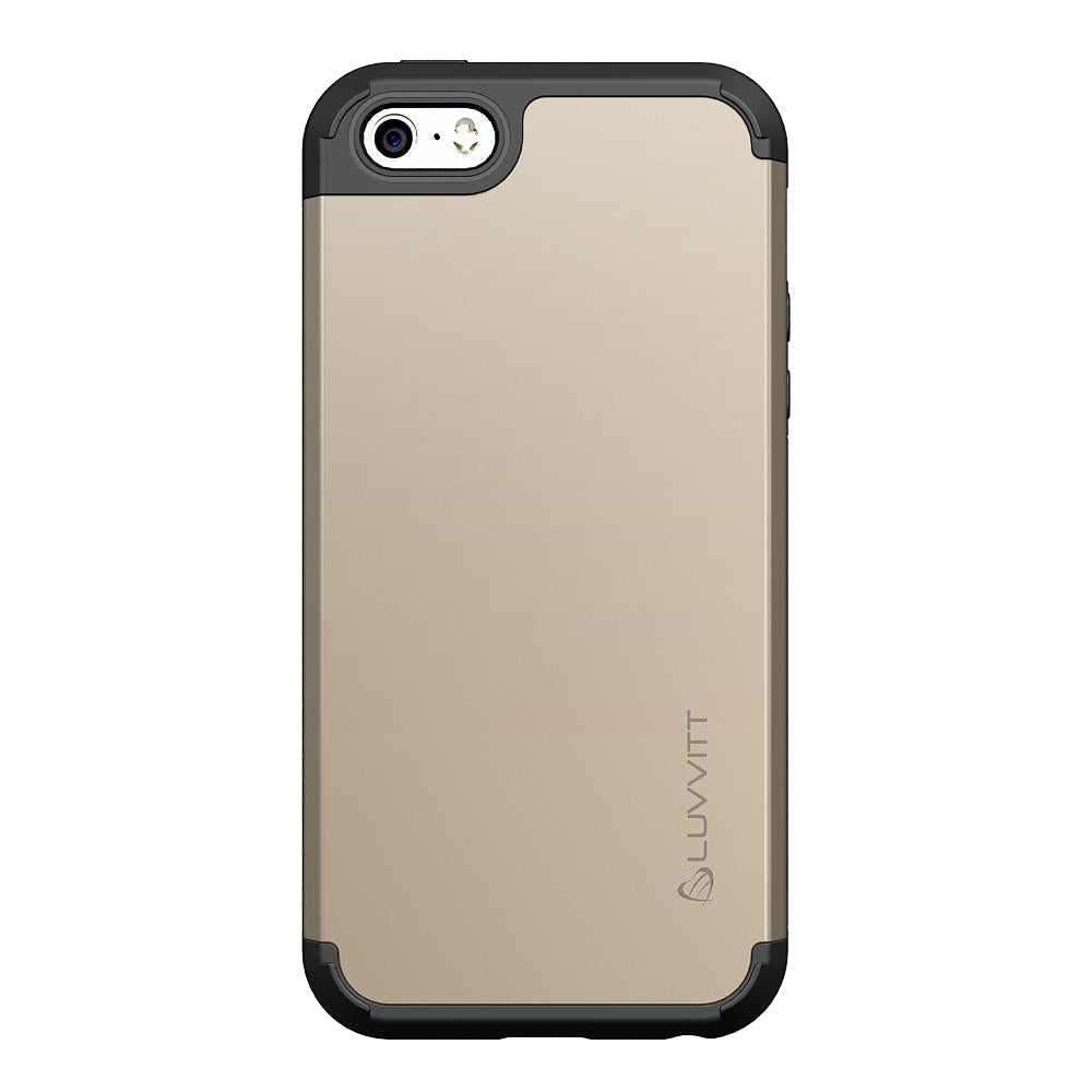 LUVVITT ULTRA ARMOR iPhone SE 2016 Case | Dual Layer Back Cover - Gold