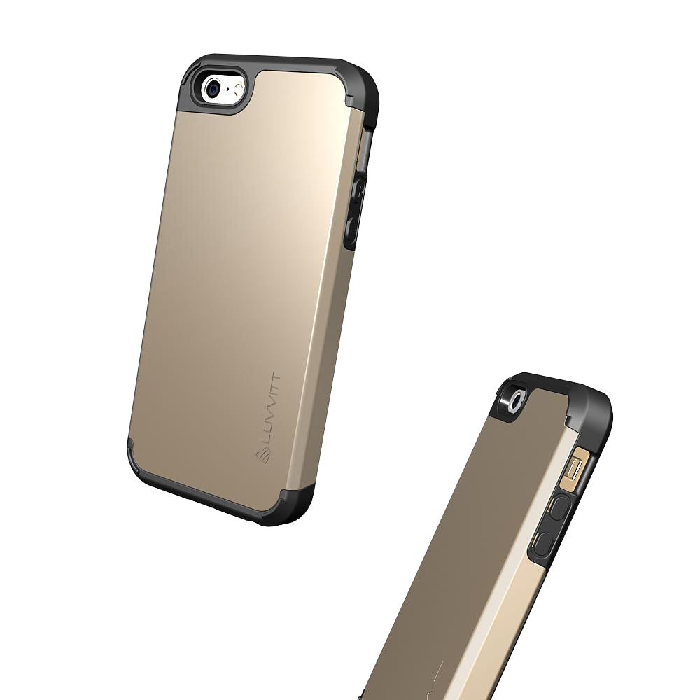 LUVVITT ULTRA ARMOR iPhone SE 2016 Case | Dual Layer Back Cover - Gold
