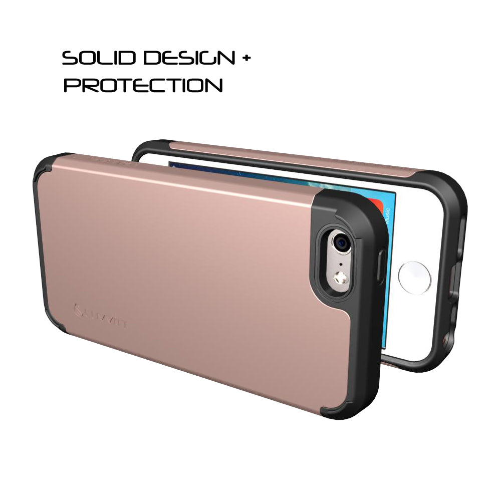 LUVVITT ULTRA ARMOR iPhone SE 2016 Case | Dual Layer Back Cover - Rose Gold