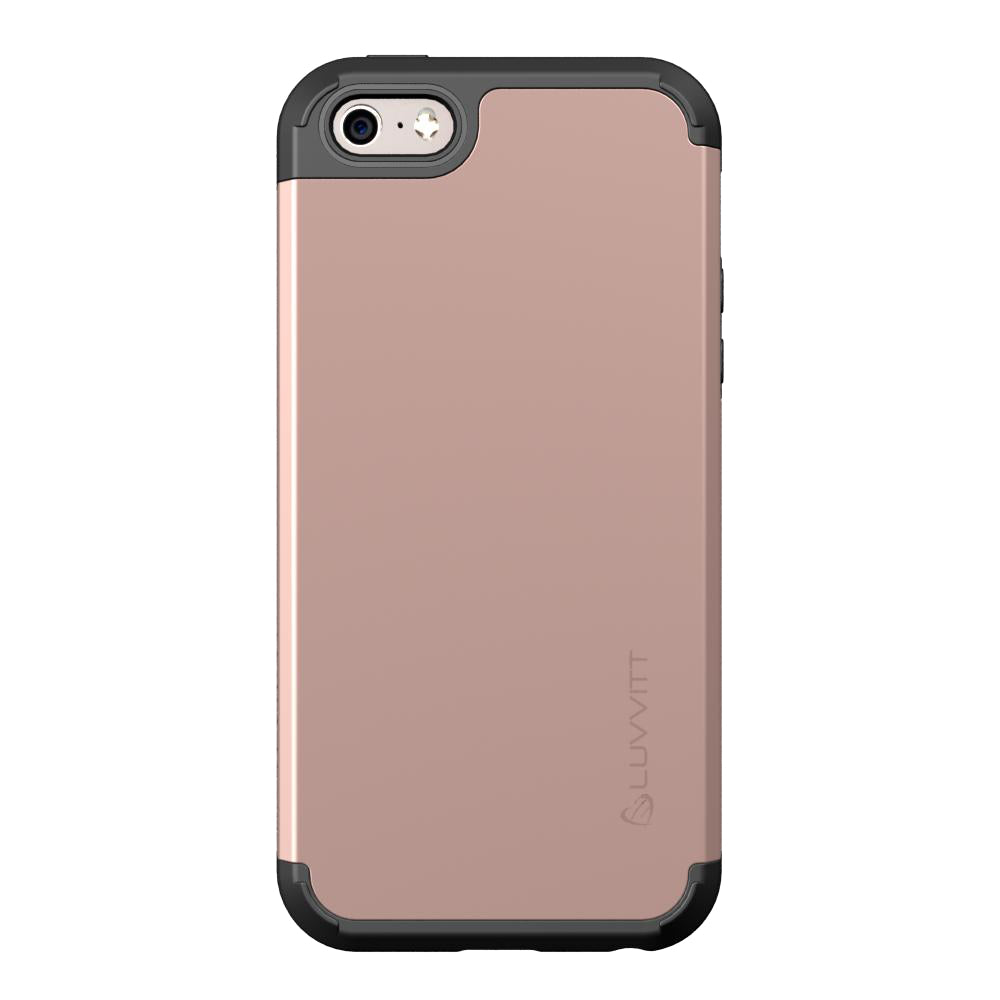 LUVVITT ULTRA ARMOR iPhone SE 2016 Case | Dual Layer Back Cover - Rose Gold