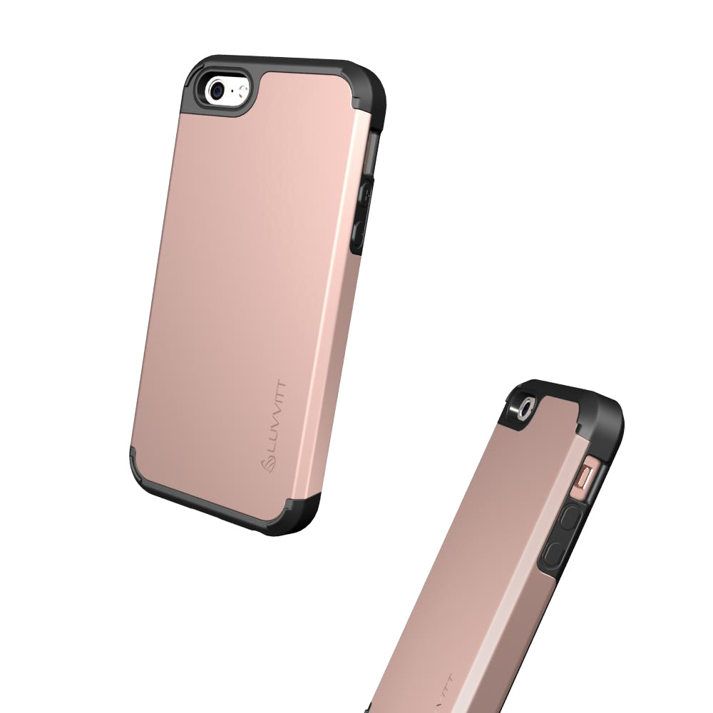 LUVVITT ULTRA ARMOR iPhone SE 2016 Case | Dual Layer Back Cover - Rose Gold