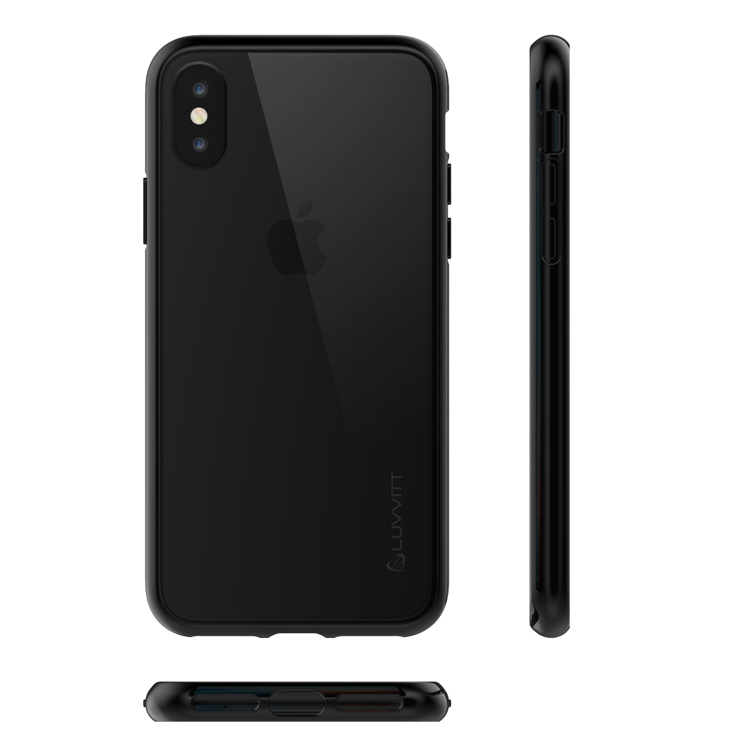 Luvvitt Clear View Hybrid Case for iPhone X / XS - Black