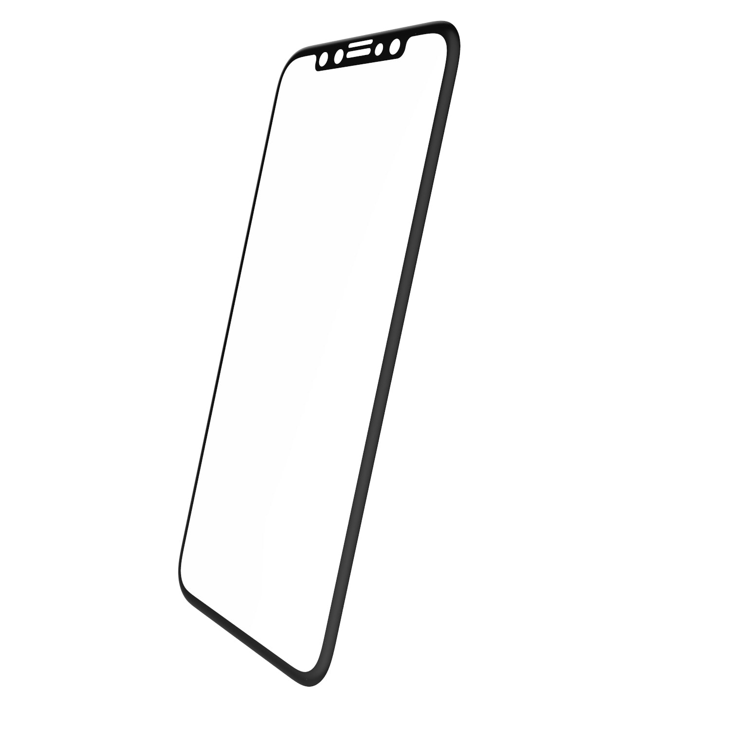 Luvvitt Tempered Glass Screen Protector 3D Case Friendly for iPhone XS / X Black