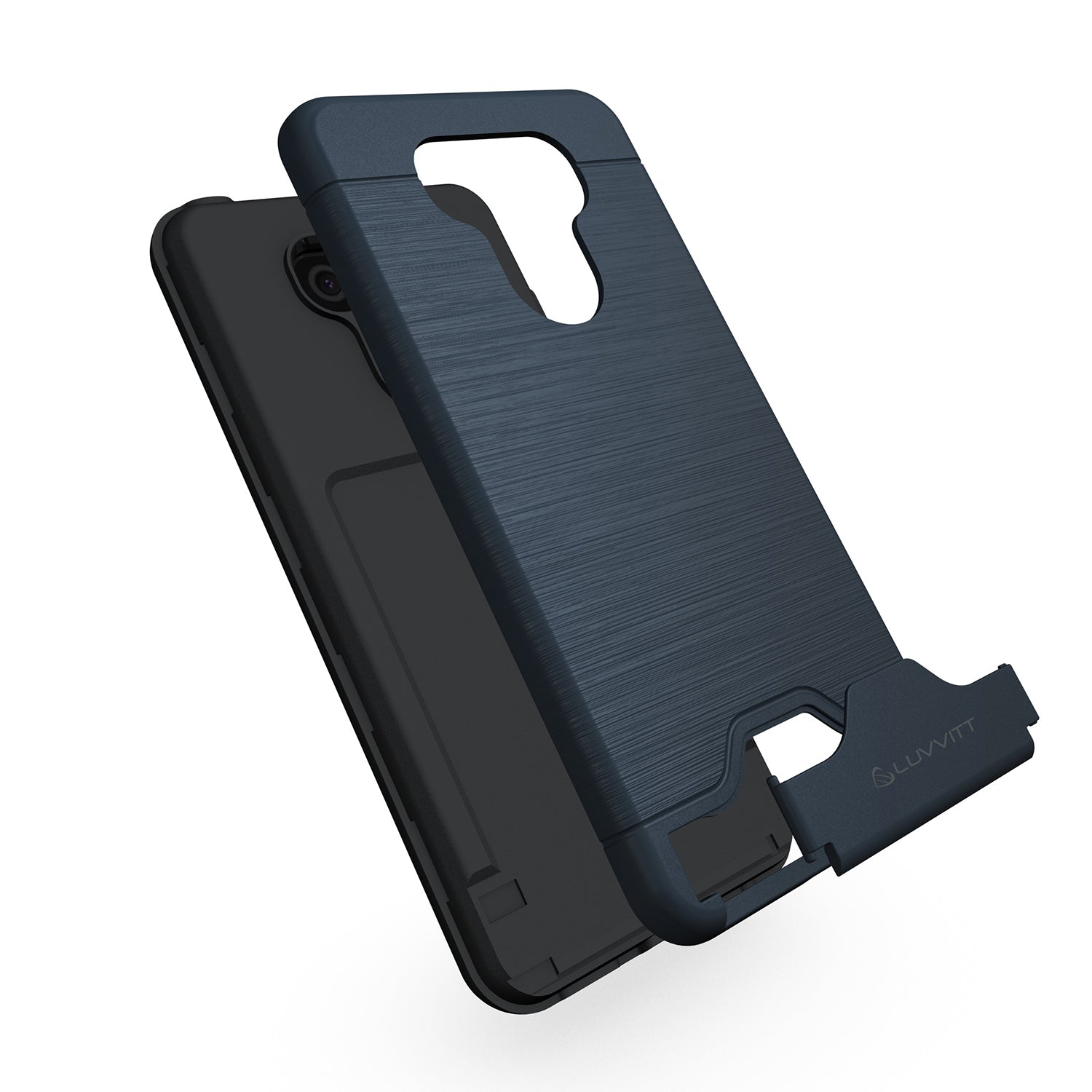 LUVVITT ARMOR WALLET Card Slot Case with Kickstand for LG G6 - Royal Blue