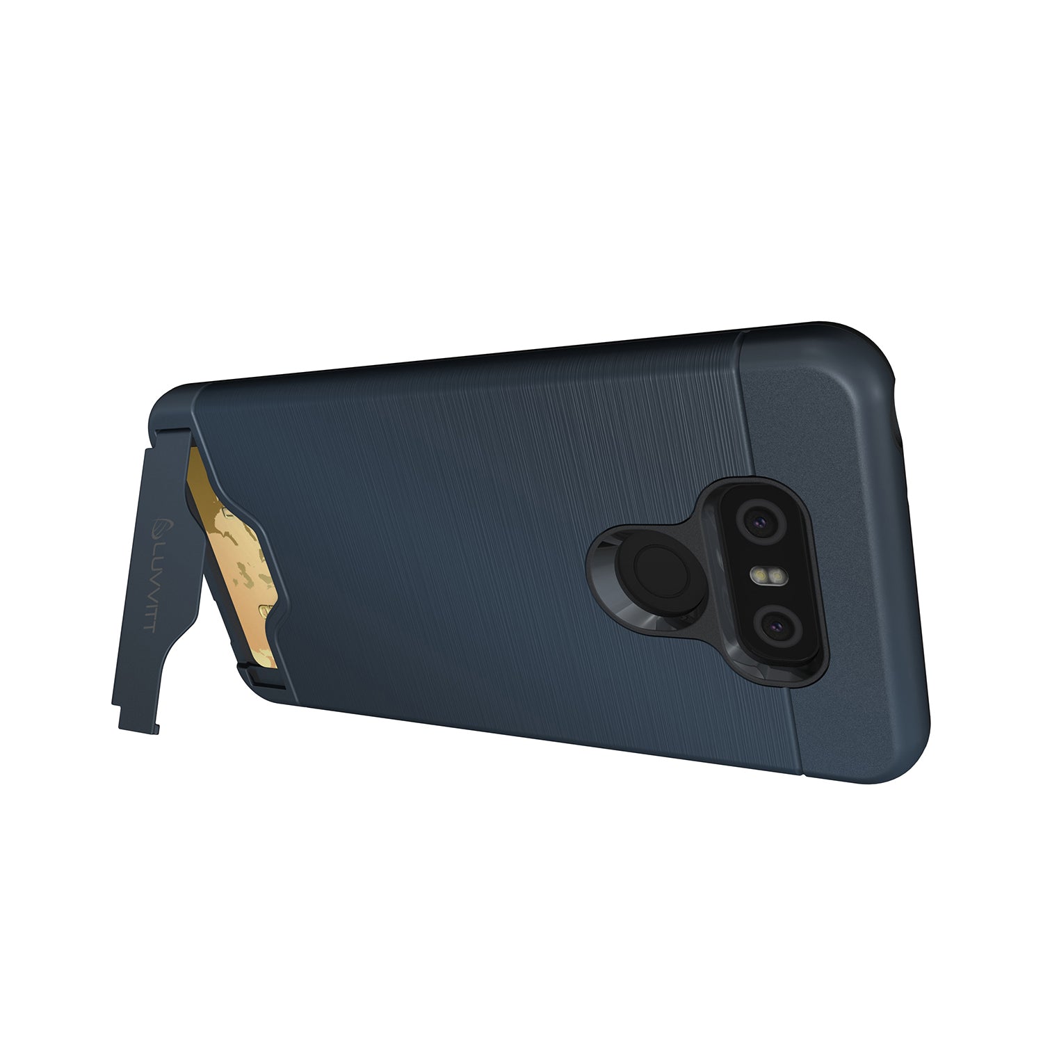 LUVVITT ARMOR WALLET Card Slot Case with Kickstand for LG G6 - Royal Blue