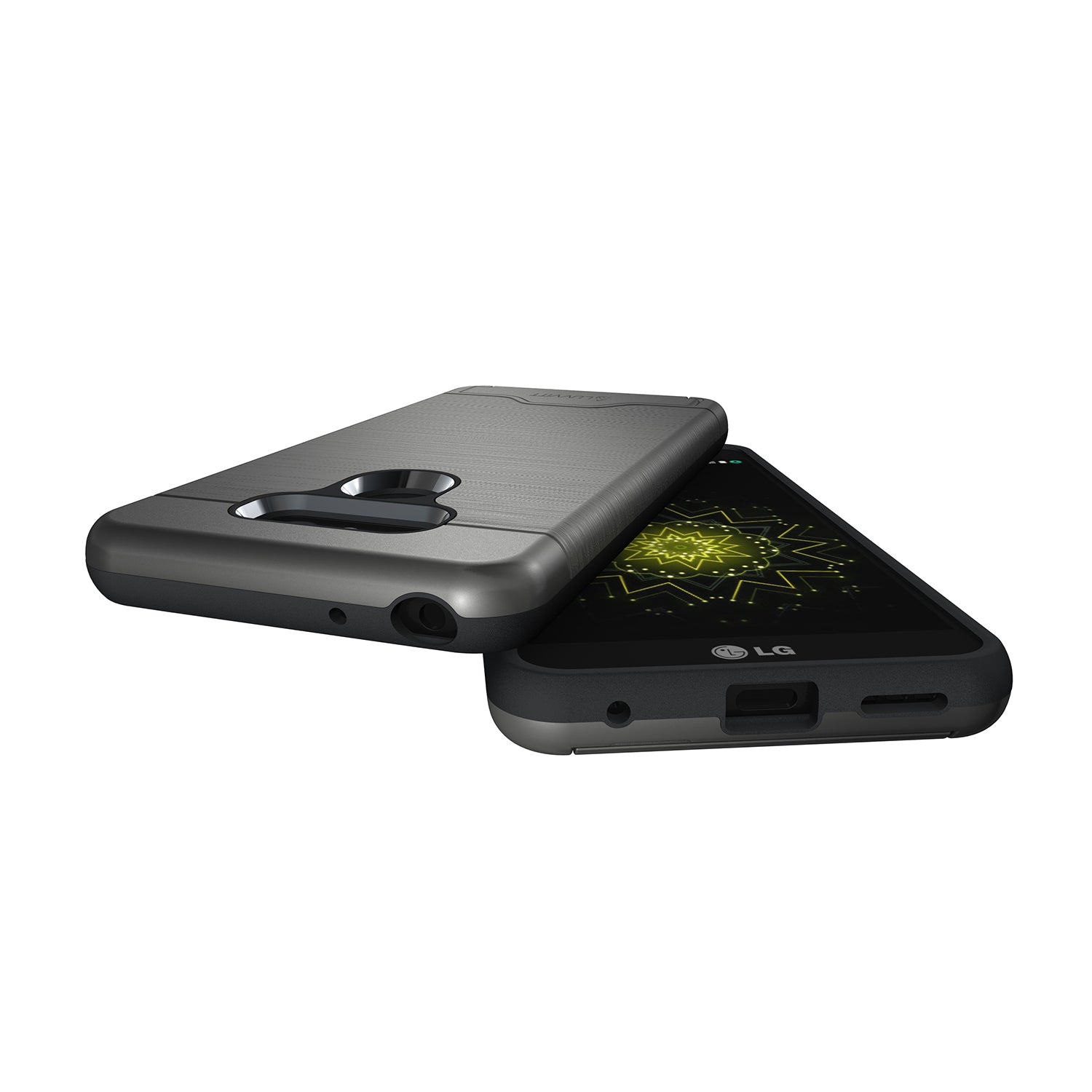 LUVVITT ARMOR WALLET Card Slot Case with Kickstand for LG G6 - Platinum Gray