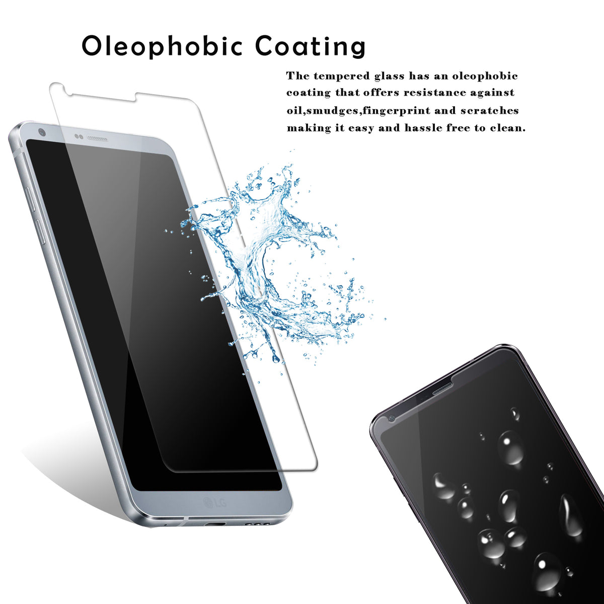 LUVVITT TEMPERED GLASS Screen Protector for LG G6 - Crystal Clear