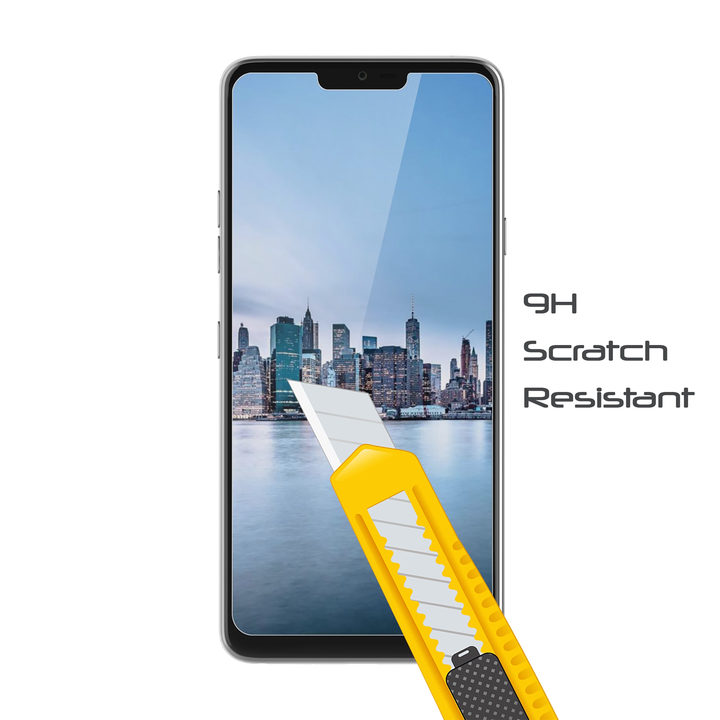 LUVVITT TEMPERED GLASS Screen Protector for LG G7 ThinQ Case Friendly - 2 Pack