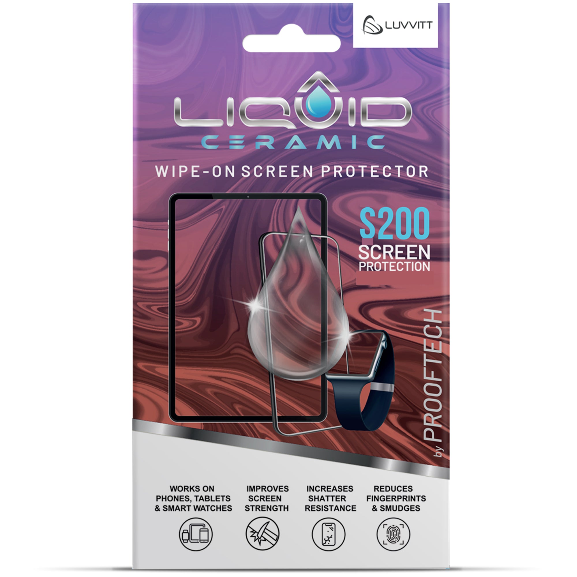 Liquid Ceramic Screen Protector with $200 Guarantee for All Phones Tablets and Smart Watches