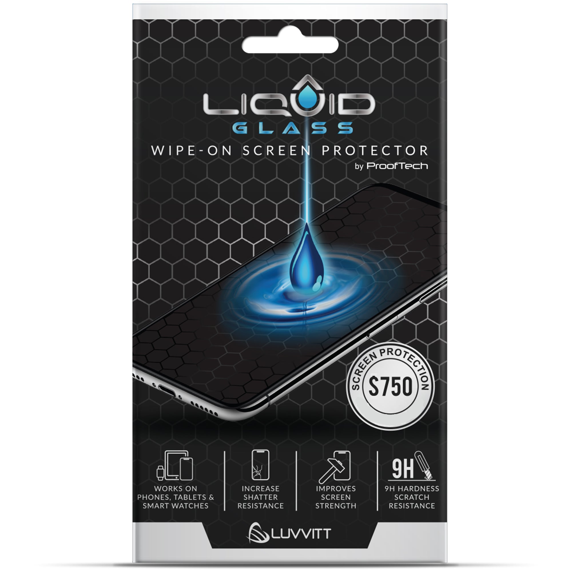 Liquid Glass Screen Protector with $750 Guarantee for All Phones Tablets and Smart Watches