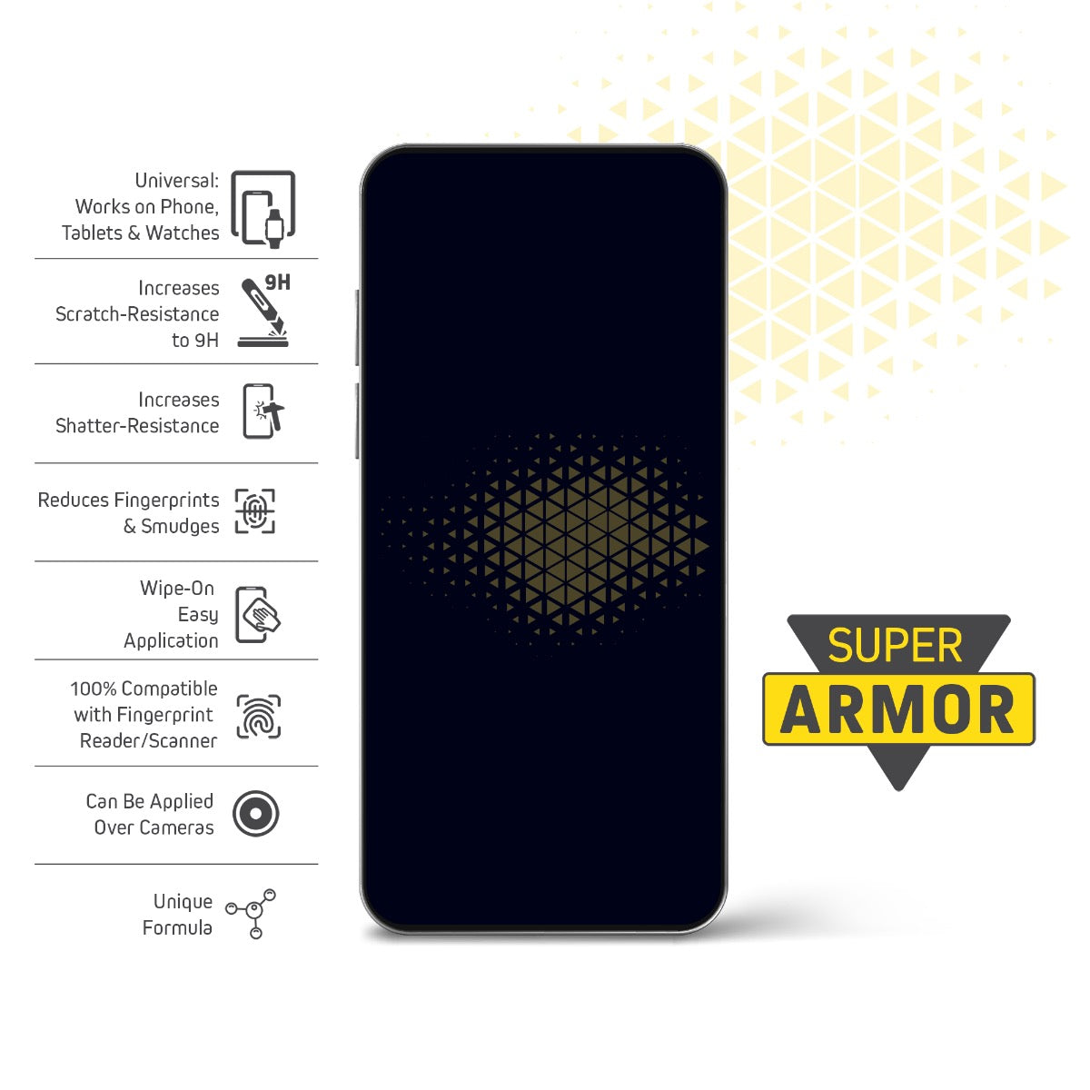 SUPER ARMOR Liquid Screen Protector for All Phones Tablets and Smart Watches
