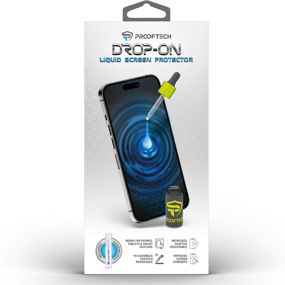 DROP ON Liquid Glass Screen Protector Wipe On Nano Protection for All Devices