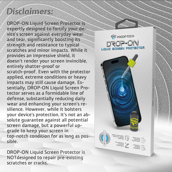 DROP ON Liquid Glass Screen Protector Wipe On Nano Protection for All Devices