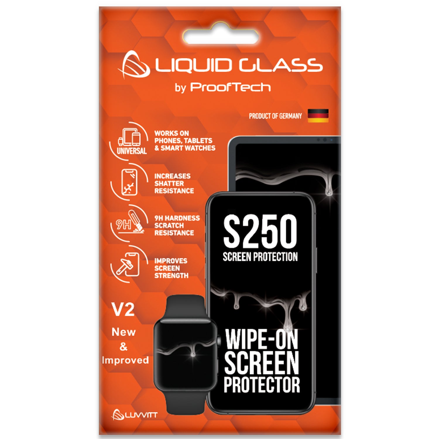 Liquid Glass Screen Protector with $250 Screen Protection Guarantee - Universal (New & Improved)