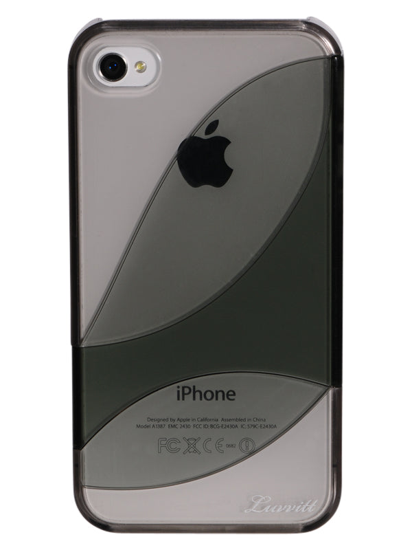 LUVVITT LEAF Case for iPhone 4 & 4S - Gray/Black