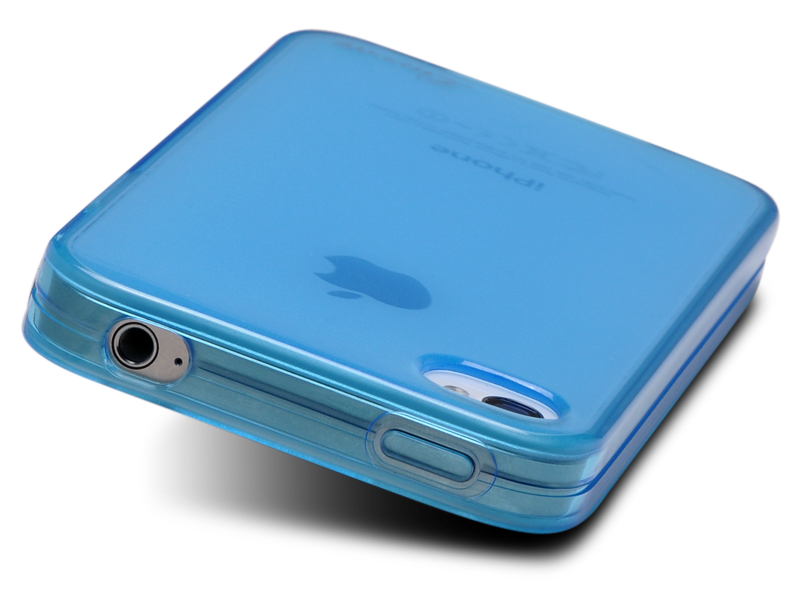 LUVVITT ICE Thermoplastic Soft Case for iPhone 4 & 4S - Transparent Blue