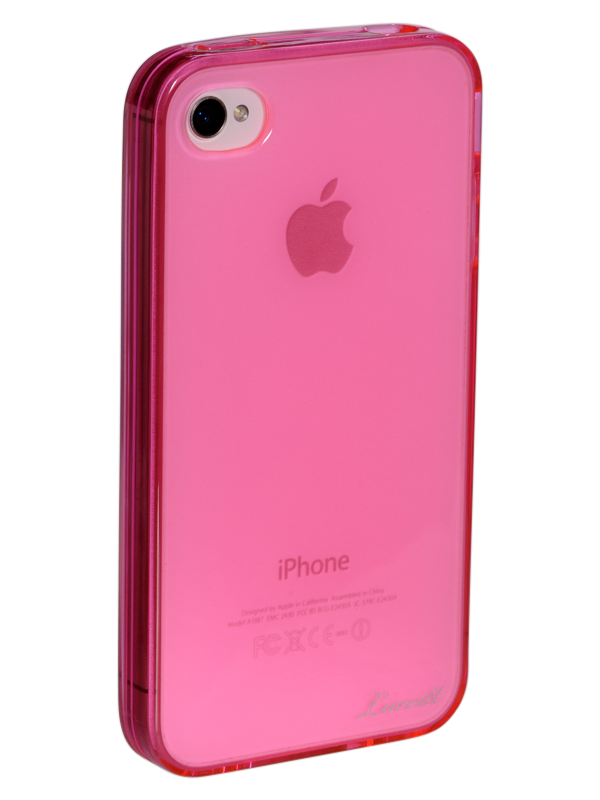 LUVVITT ICE Thermoplastic Soft Case for iPhone 4 & 4S - Transparent Pink