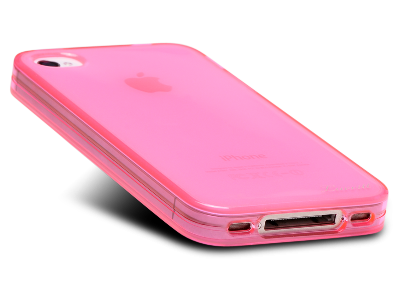 LUVVITT ICE Thermoplastic Soft Case for iPhone 4 & 4S - Transparent Pink