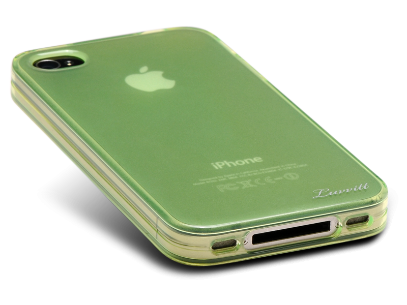 LUVVITT ICE Thermoplastic Soft Case for iPhone 4 & 4S - Transparent Lite Green