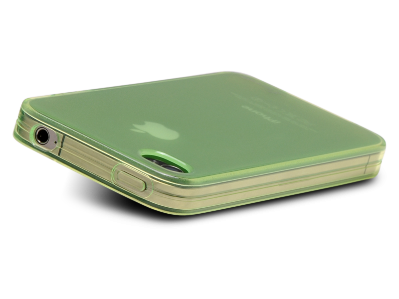 LUVVITT ICE Thermoplastic Soft Case for iPhone 4 & 4S - Transparent Lite Green