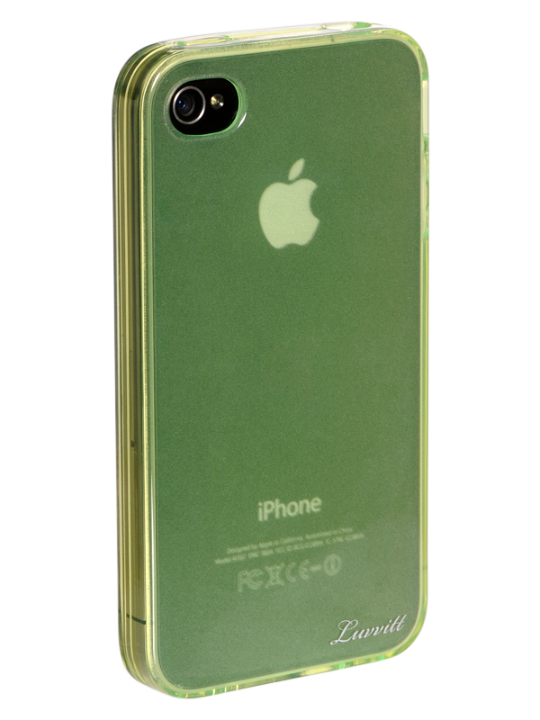 LUVVITT ICE Thermoplastic Soft Case for iPhone 4 & 4S - Transparent Lite Green