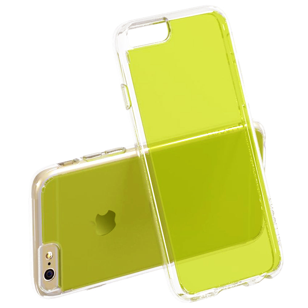 LUVVITT CLEARVIEW Case for iPhone 6S / 6 | Hybrid Back Cover - Neon Lime