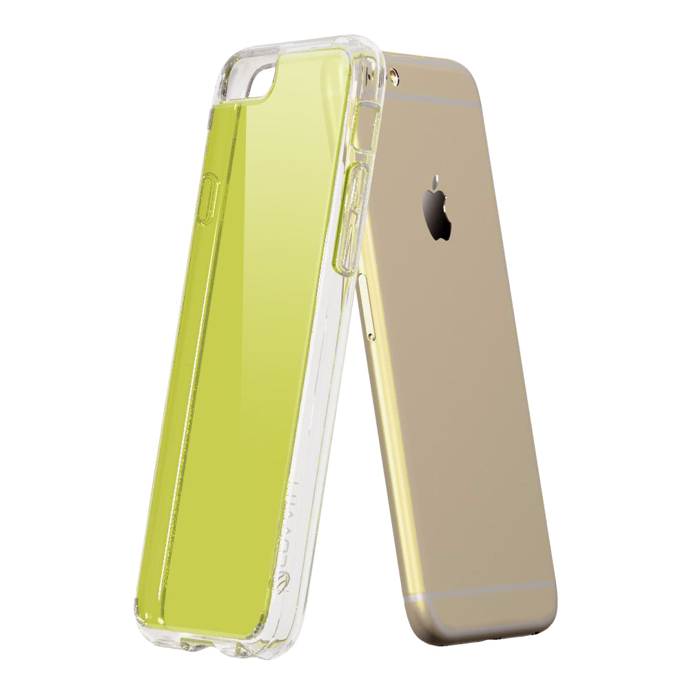 LUVVITT CLEARVIEW Case for iPhone 6S / 6 | Hybrid Back Cover - Neon Lime