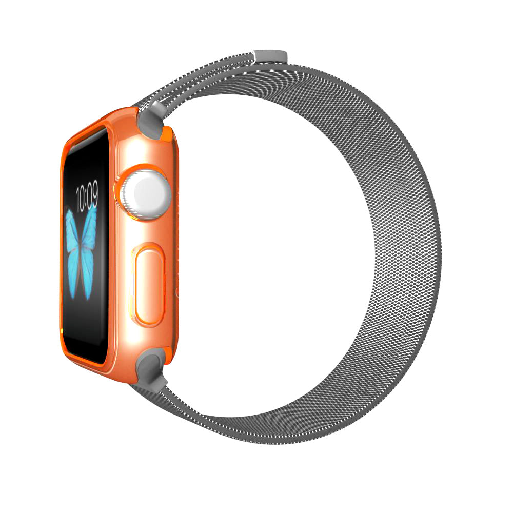 LUVVITT CLARITY Apple Watch Case 38mm - Transparent Neon Orange