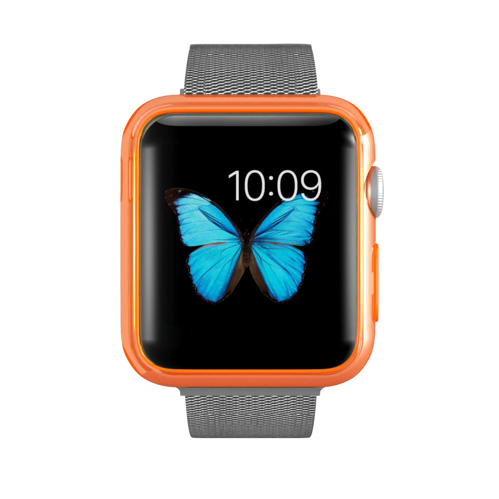 LUVVITT CLARITY Apple Watch Case 38mm - Transparent Neon Orange