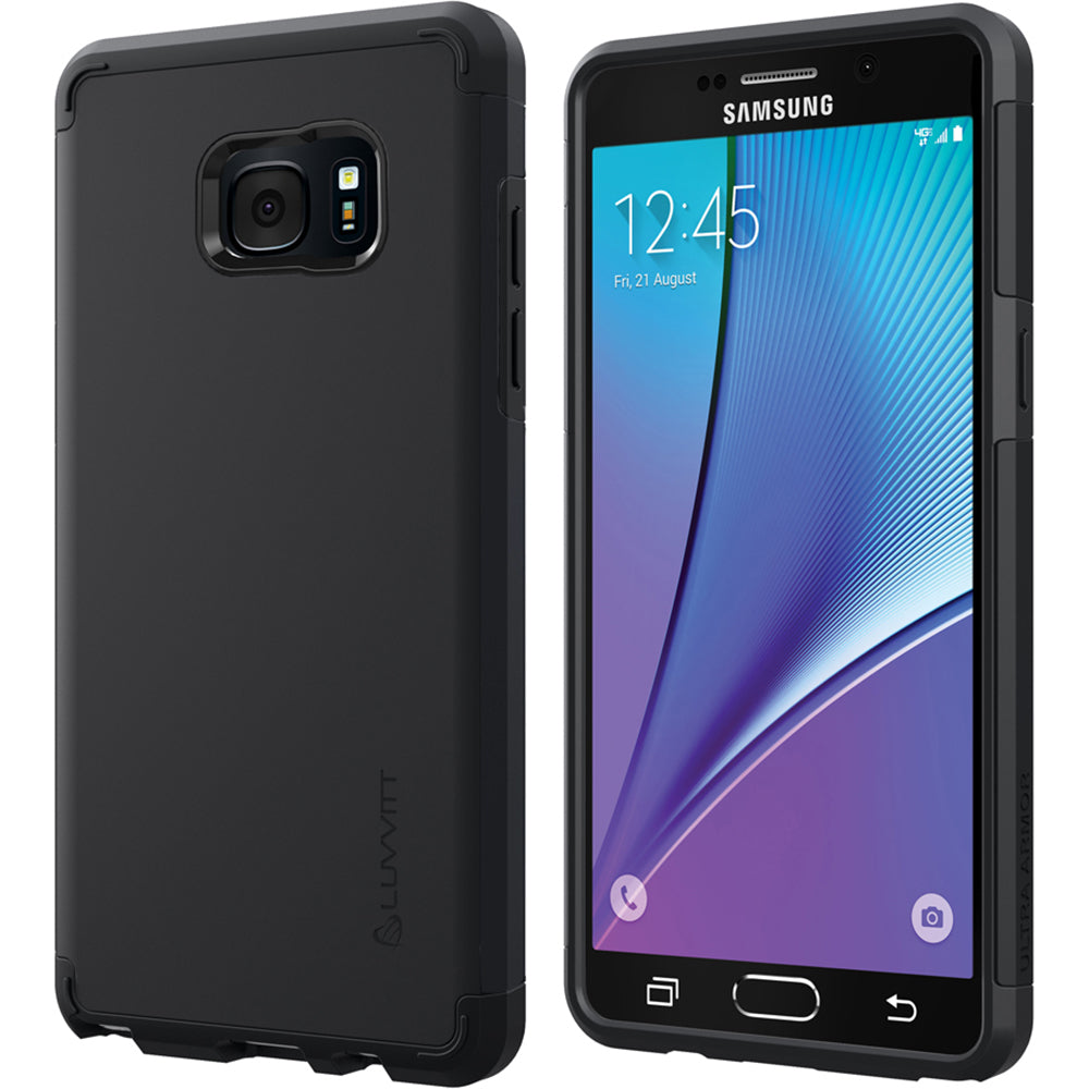 LUVVITT ULTRA ARMOR Galaxy Note 7 Case | Dual Layer Back Cover - Black