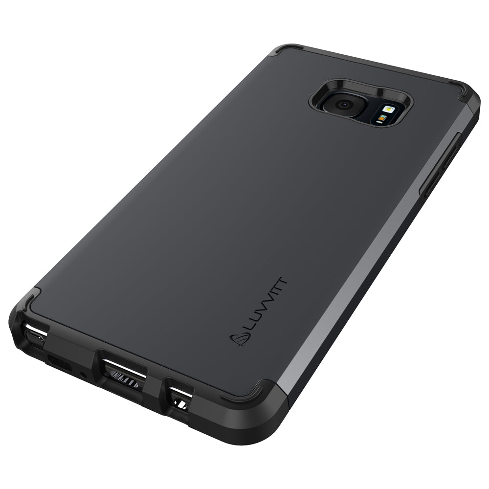 LUVVITT ULTRA ARMOR Galaxy Note 7 Case | Dual Layer Back Cover - Black