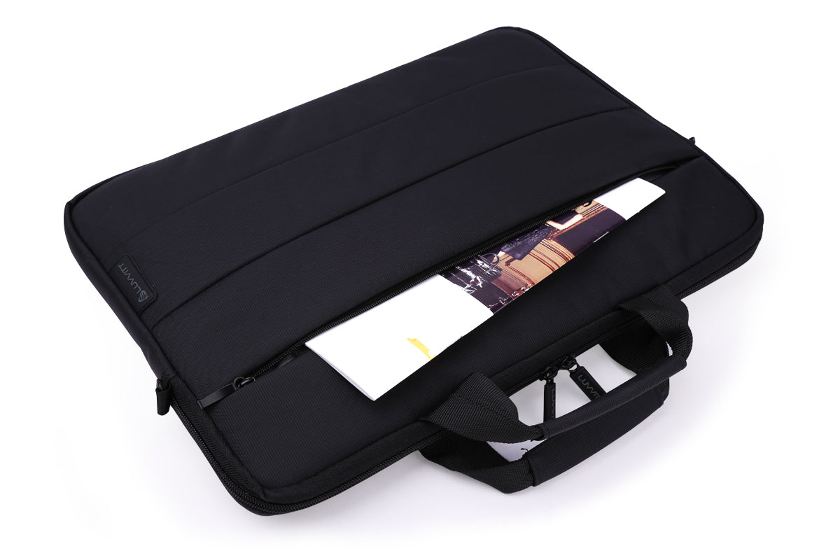 LUVVITT MASTER Briefcase Slim Bag for 15 Inch Apple MacBook Air/Pro - Black