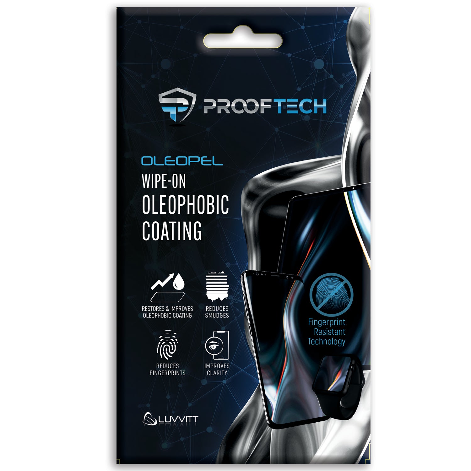 OLEOPEL Oleophobic Coating Kit for All Smartphones Tablets Smart Watches  and Touch Screens