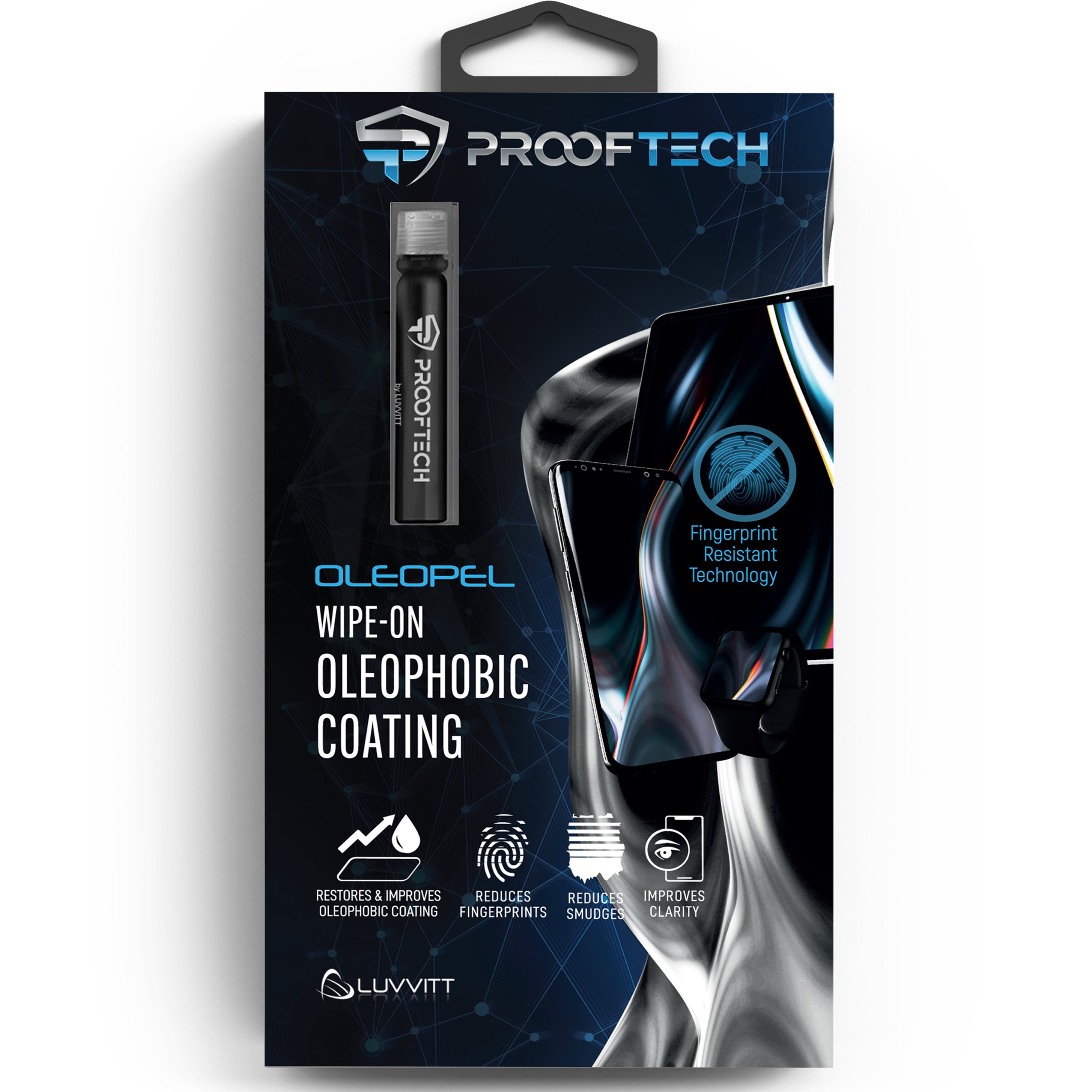 OLEOPEL Oleophobic Coating Kit for All Smartphones Tablets Smart Watches and Touch Screens - Bottle