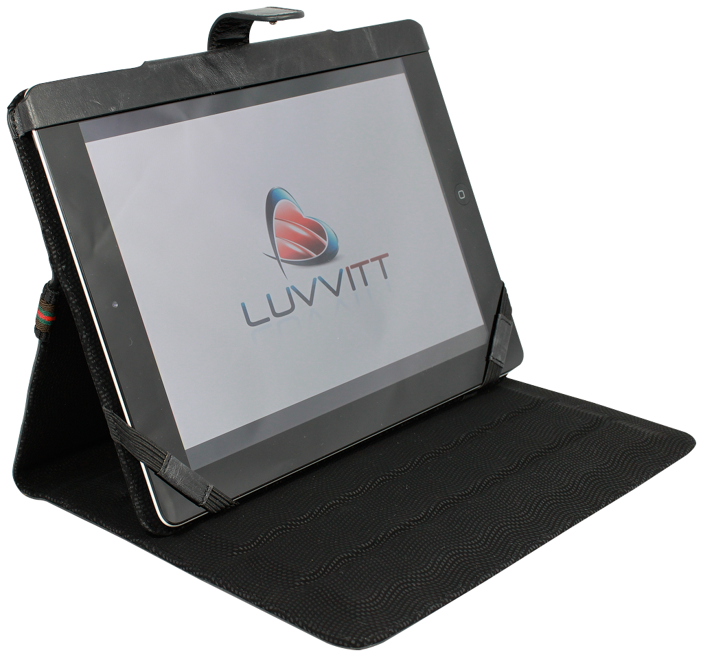Luvvitt PERFETTO - Full Grain Genuine Leather iPad 2 / iPad 3 / Case with screen auto sleep/awake function, built-in sta