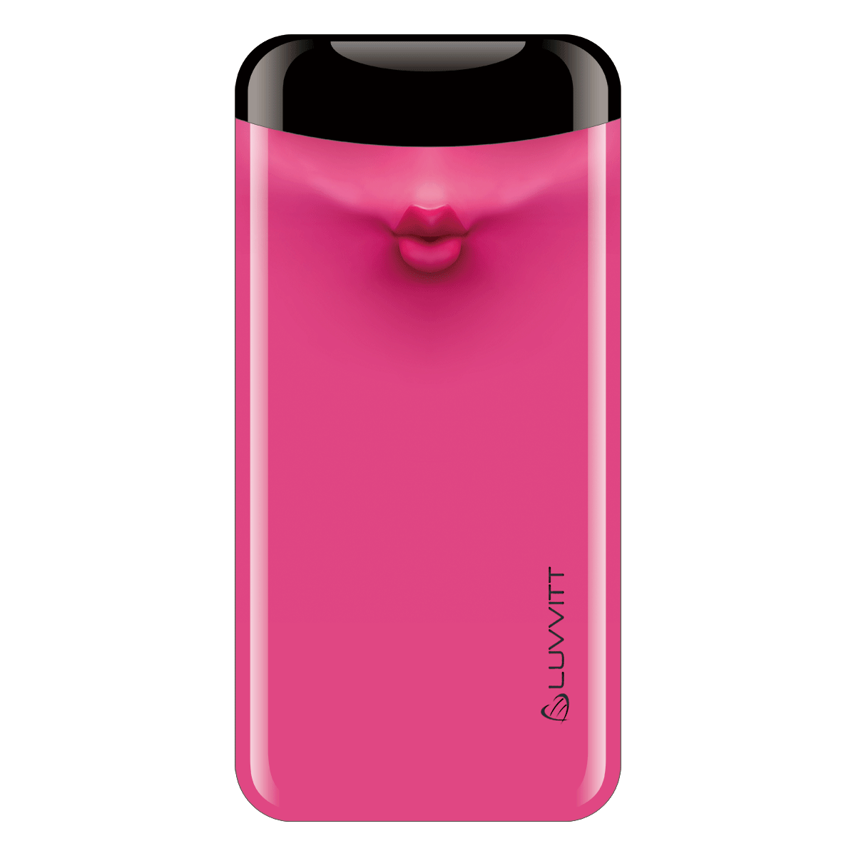 LUVVITT EMOJI Power Bank 6000 MAH Ultra Slim Portable Charger - Emoji Pink