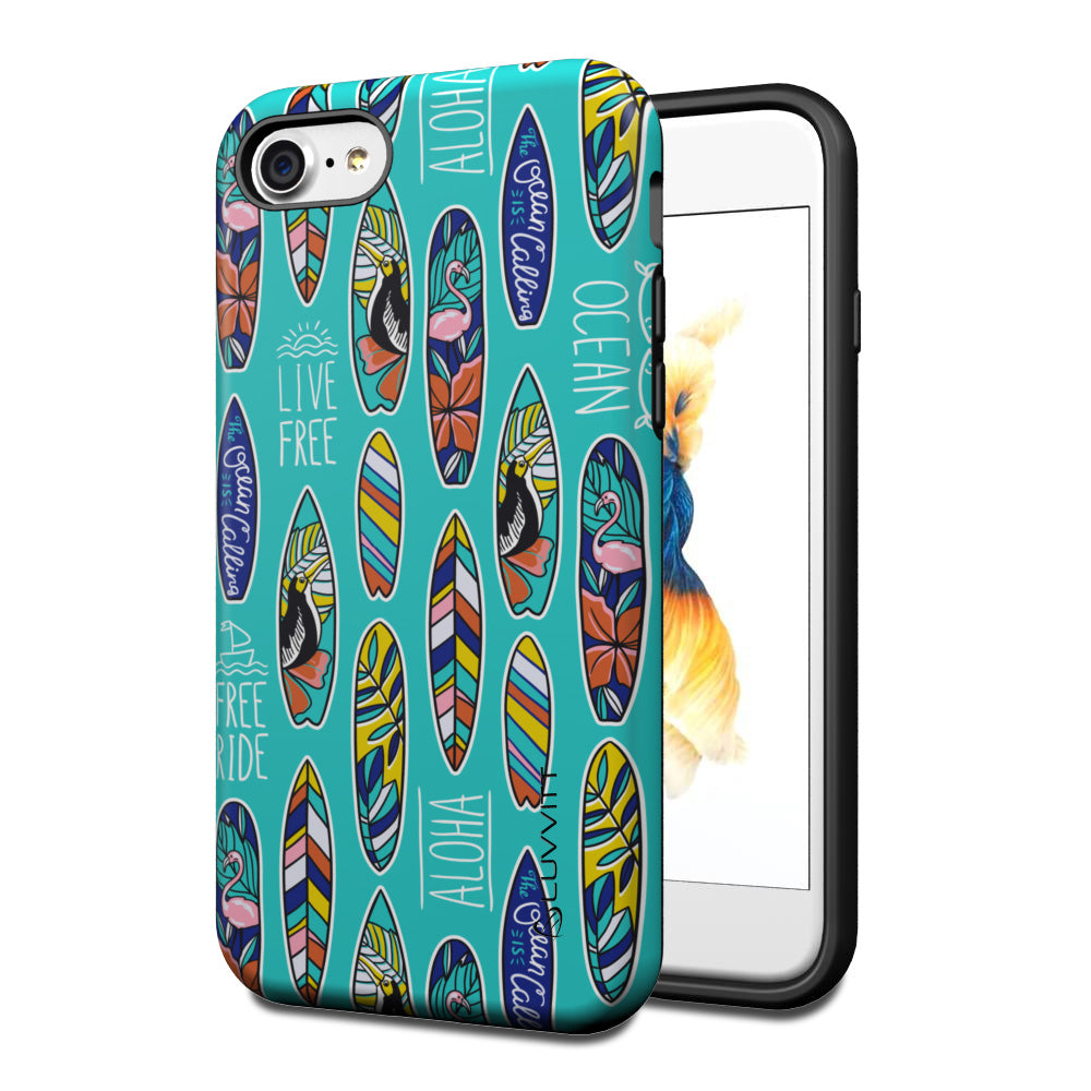 LUVVITT ARTOLOGY Case and Tempered Glass Set for iPhone 7/8 Plus - Bundle P009